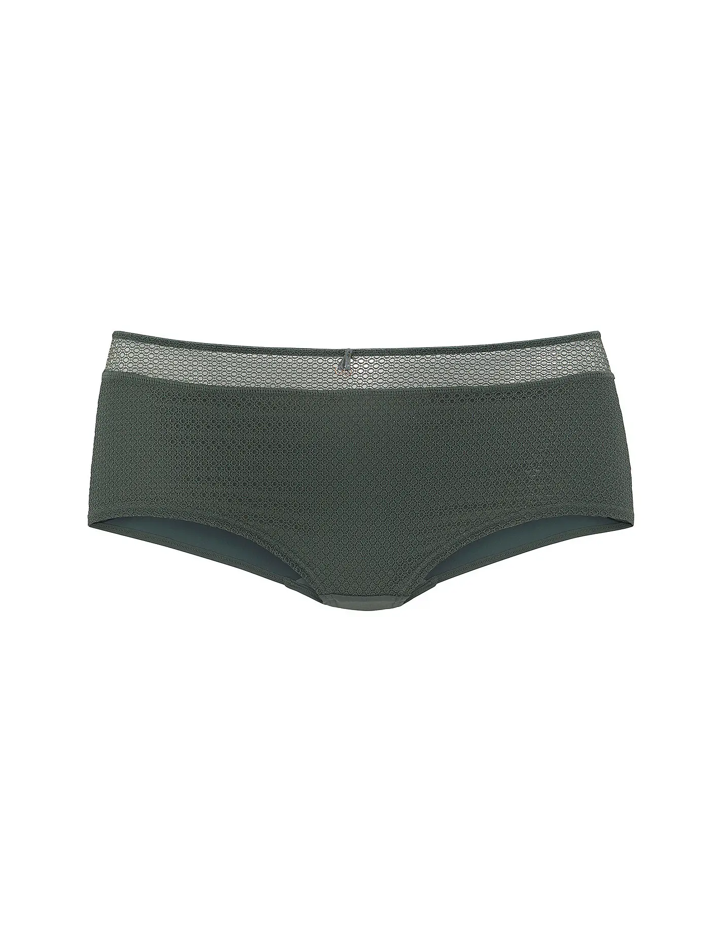 LASCANA | Panty PERFECT BASIC cream | dunkelgrün